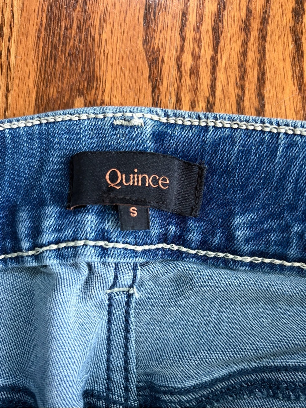 Quince Nina Stretch Pull-On Kick Flare Jeans – Laguna Blue – Size Small - Picture 7 of 13